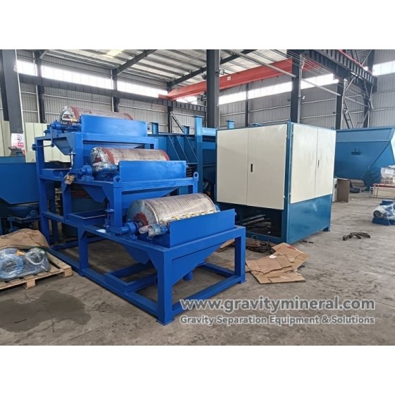 Solusi benefisiasi bijih besi (gravitasi + pemisahan magnetik)